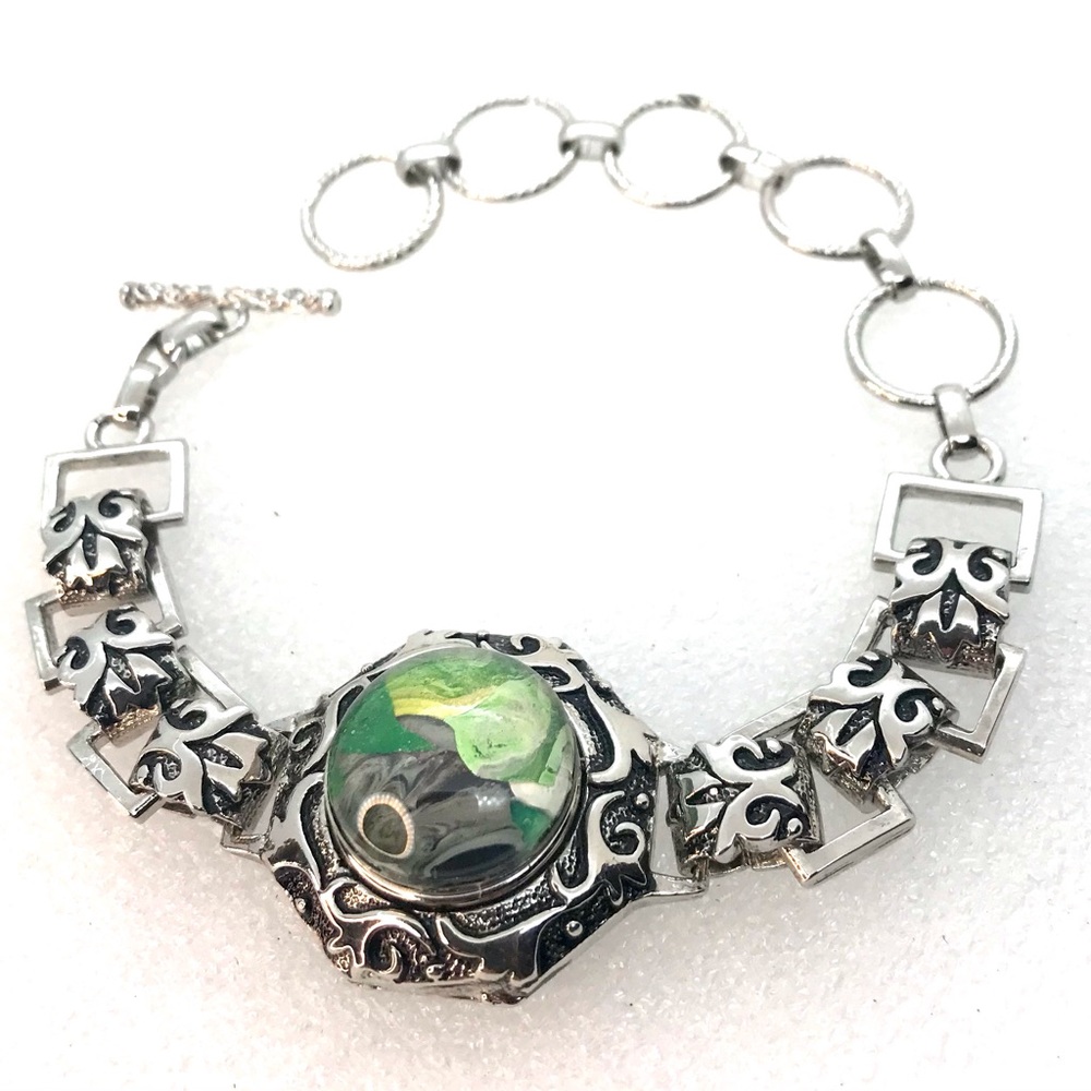 Snap bracelet with Handmade 20mm snap SB20